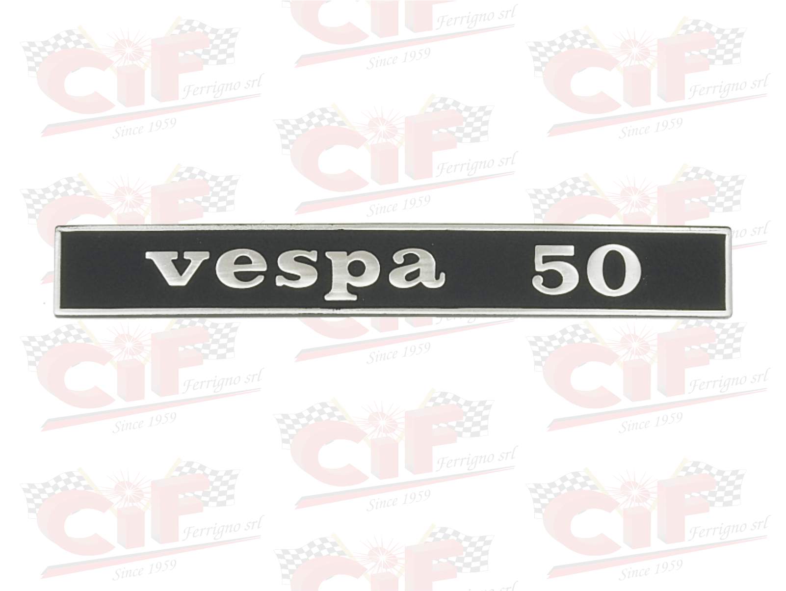 5754 targhetta fregio scritta emblema stemma posteriore piaggio *vespa 50*