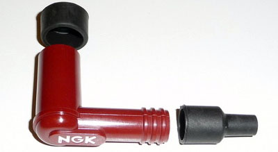 128854 pipetta cappuccio candela rossa ngk lb05f - resistenza 5 kΩ - diametro interno 14mm - 8854