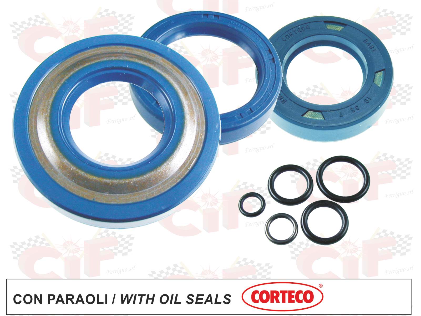 5696 serie paraoli motore completo piaggio vespa 50 - 90 - 125 primavera - et3 - pk 50