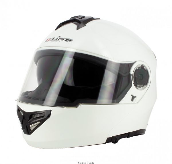 ms72g1003 casco modulare s-line s540 bianco lucido omologato misura m - circonferenza testa 57-58cm