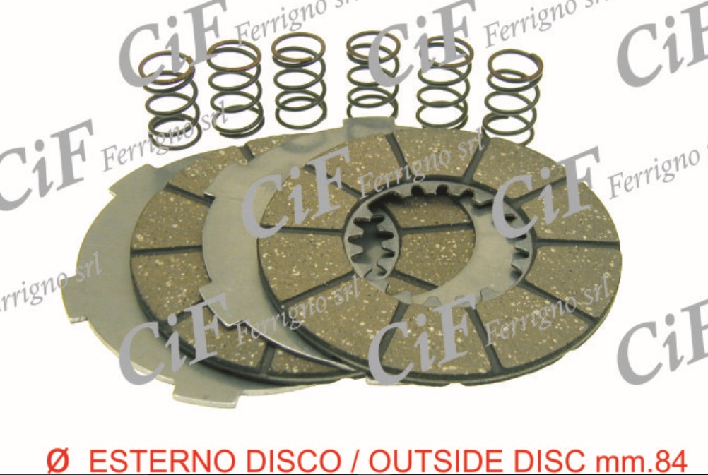 4016 serie dischi frizione cif piaggio vespa 98-125 1948-1952 (r.o. 013150)