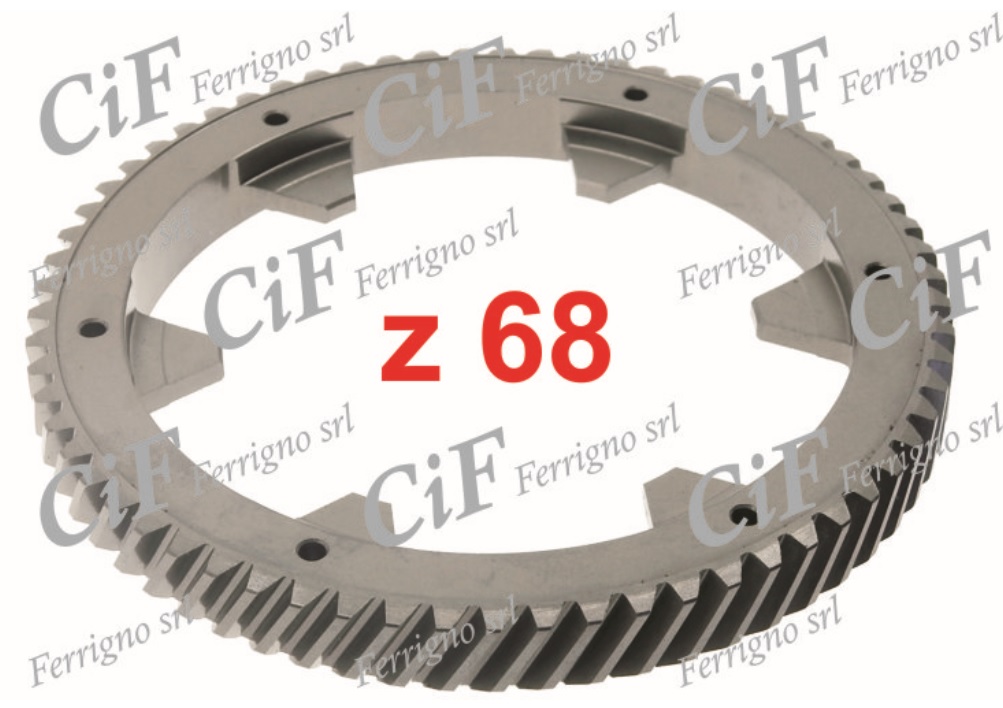 6568 corona primaria parastrappi cif 68 denti,perno ingranaggio multiplo piaggio vespa px 125-150