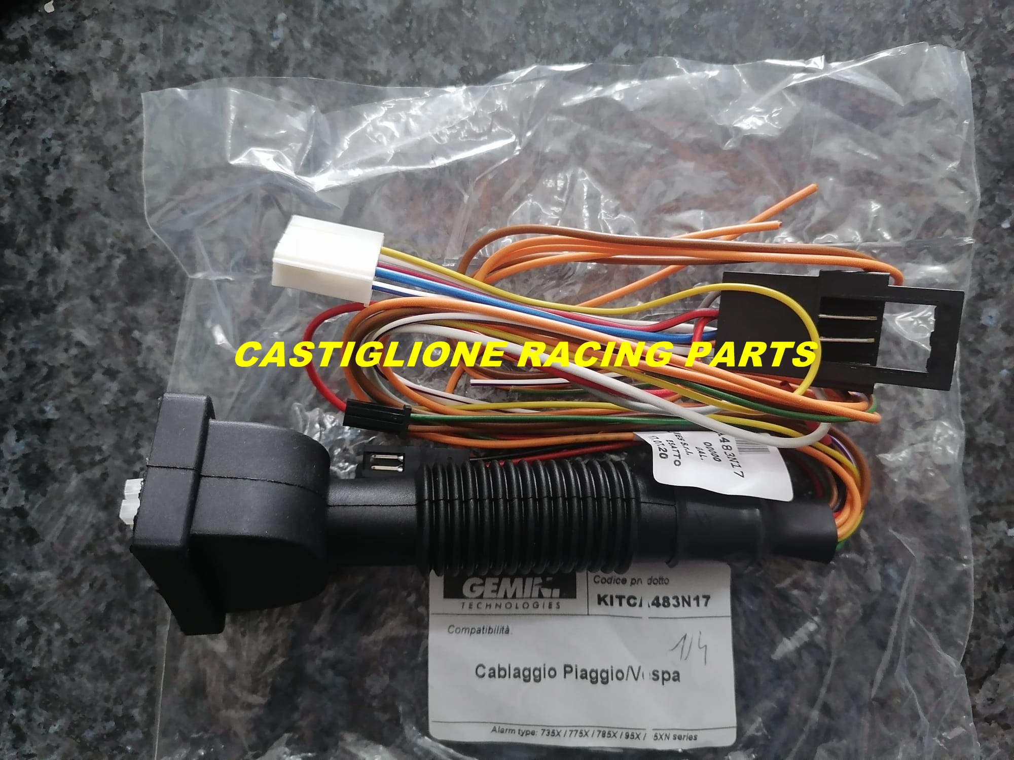 KITCA483N17 CABLAGGIO PER ANTIFURTO ALLARME GEMINI (vedi applicazioni  sotto) - Castiglione Racing Parts