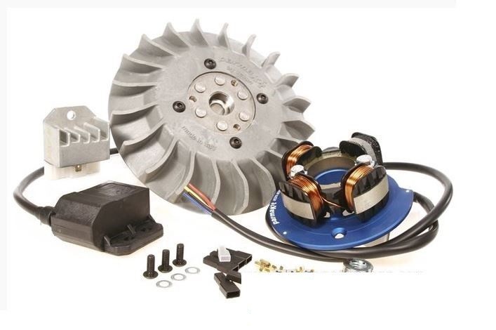 57001.22 accensione elettronica ad anticipo variabile parmakit parmatronic peso 0,9 kg - cono volano 19mm piaggio vespa 50-125 et3 grigia grigio