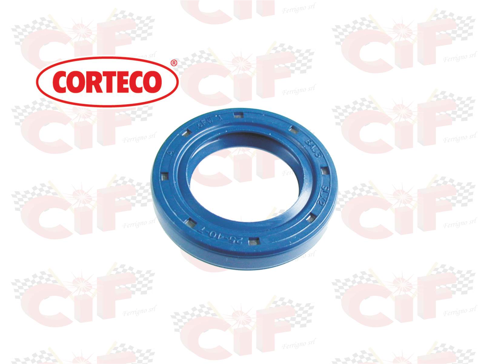 paraolio ruota anteriore 25x40x7mm corteco blu piaggio vespa 50-90-125 - 5909