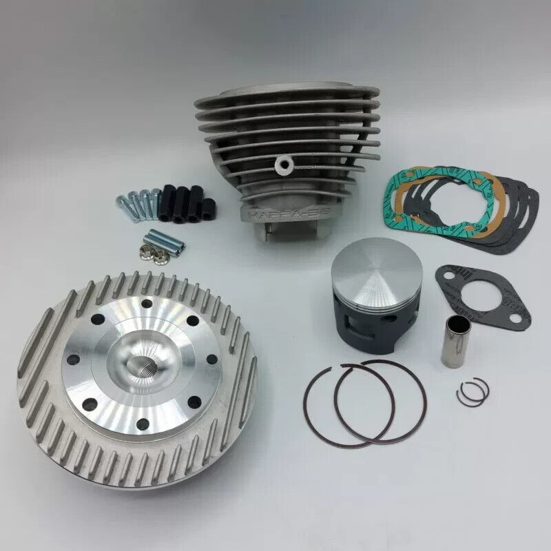 004319 kit gruppo termico cilindro vmc kappa in alluminio piaggio vespa special-pk 125 primavera-et3 d.58mm 135cc corsa 51mm con testata cnc candela laterale