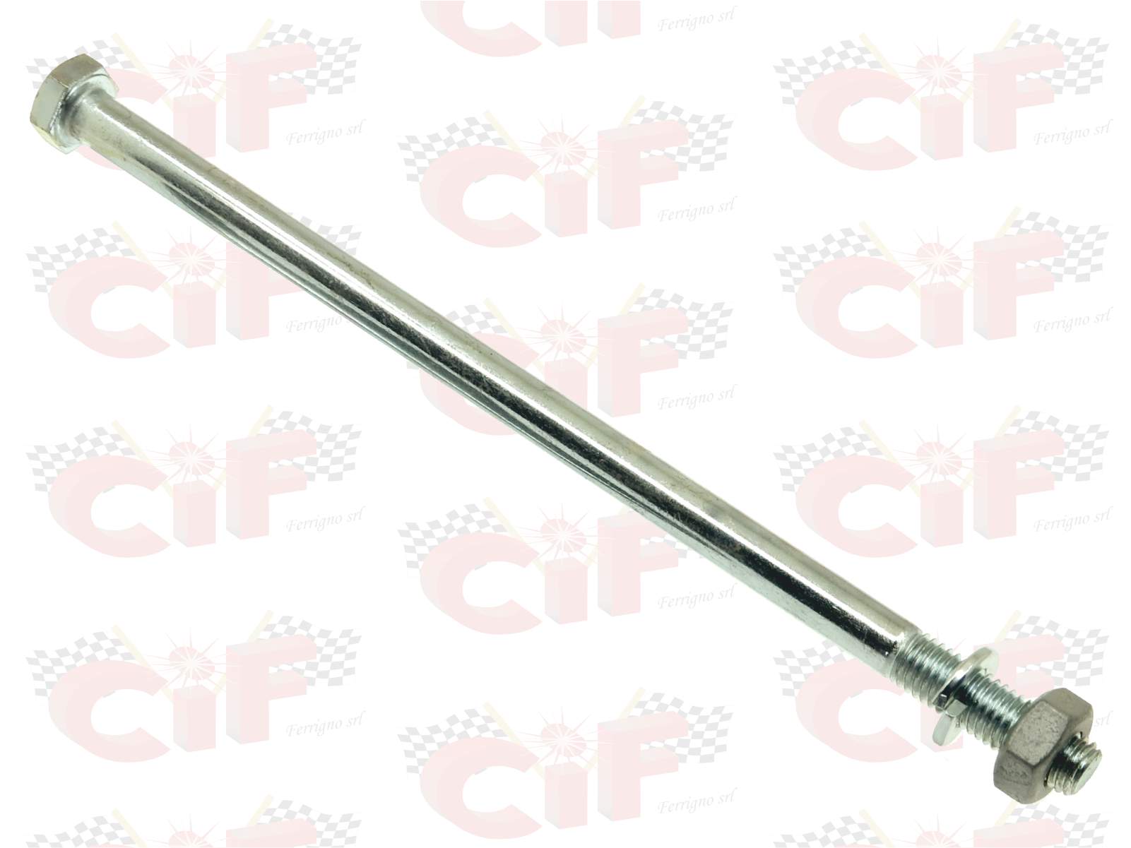 perno bullone asse motore piaggio vespa 50-125 et3 misura m10 x 215 mm con dado e rondella 6620-kt 